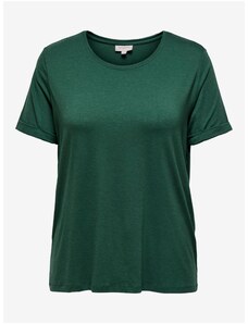 Tmavě zelené krajkové tričko s krátkým rukávem Dorothy Perkins - GLAMI.cz