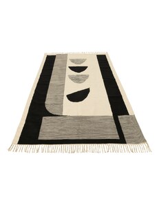 Černobílý látkový koberec J-line Niko 300 x 200 cm