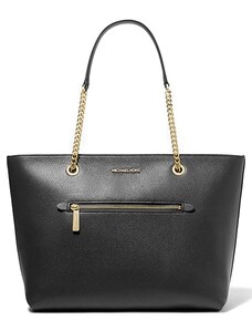 Michael Kors kabelka jet set large pebbled leather černá