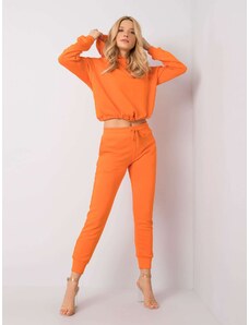Fashionhunters Fluo oranžová mikina