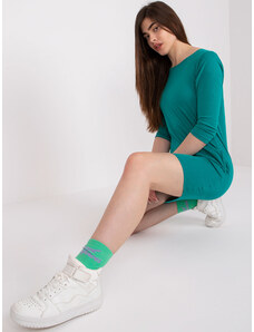 Fashionhunters Zelená dámská bavlněná tunika Canaria MAYFLIES