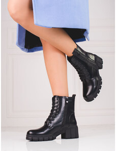 GOODIN Lace-up ankle boots for women on the shelovet platform