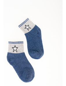 Children's socks Shelvt navy blue with a star