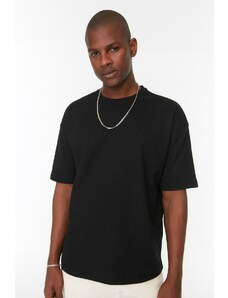 Trendyol Black Oversize Crew Neck Short Sleeve T-shirt