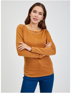 Hnědé dámské tričko ORSAY - Dámské