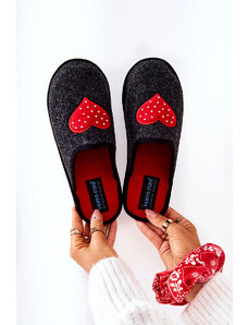 BIG STAR SHOES Household slippers Panto Fino II267009 Black-Red