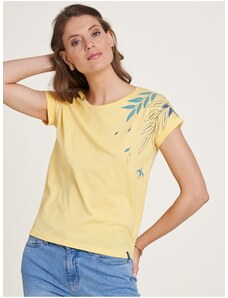 Žluté dámské tričko Tranquillo - Dámské
