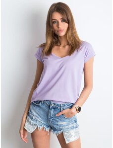Fashionhunters Vibes světle fialové tričko