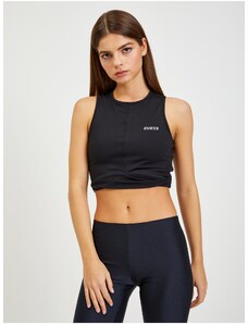 Černý dámský sportovní crop top Guess Coline - Dámské