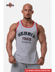 Nebbia Old-school Muscle tílko 193 light grey XXL