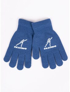 Yoclub Kids's Boys' Five-Finger Gloves RED-0012C-AA5A-014