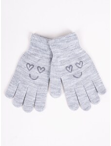 Yoclub Kids's Girls' Five-Finger Gloves RED-0012G-AA5A-017