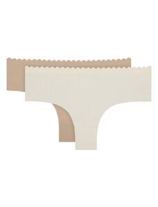 DIM BODY TOUCH COTTON HIPSTER 2x - Women's cotton panties 2 pcs - white - body