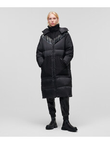 KABÁT KARL LAGERFELD LONG DOWN COAT W/ MONOGRAM