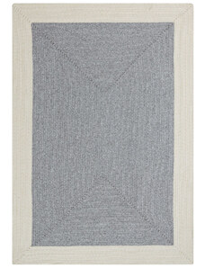 NORTHRUGS - Hanse Home koberce Kusový koberec Braided 105555 Grey Creme – na ven i na doma - 80x150 cm