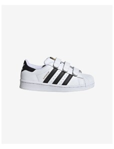 Bílé dětské kožené tenisky adidas Originals Superstar - unisex