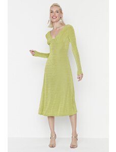 Trendyol světle zelený doplněk Detailní šaty