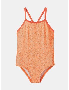 Oranžové holčičí vzorované jednodílné plavky name it Felisia - unisex