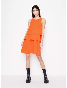 Oranžové šaty Armani Exchange - Dámské