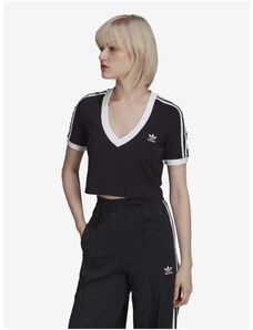 Černý dámský crop top adidas Originals - Dámské