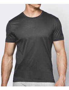 Pánské tričko s krátkým rukávem ATLANTIC - tmavě šedé