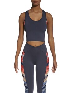 Bas Bleu Crop top TEAMTOP 30 sports black with functional inserts