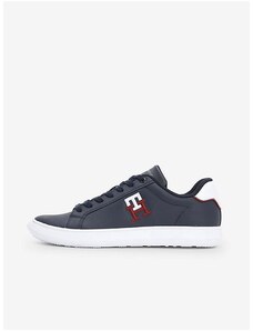 Tommy Hilfiger Tmavě modré pánské kožené tenisky Tommy Jeans - Pánské