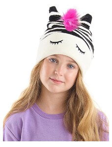 Denokids Zebra Girls' Knitwear Beanie