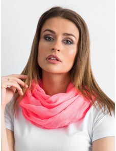 Fashionhunters Fluo růžový šátek s kamínky