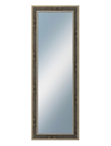 DANTIK - Zarámované zrcadlo - rozměr s rámem cca 50x140 cm z lišty TOOTH zlato černá (2780)