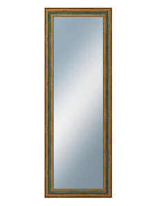 DANTIK - Zarámované zrcadlo - rozměr s rámem cca 50x140 cm z lišty HRAD zelená (3005)
