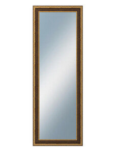 DANTIK - Zarámované zrcadlo - rozměr s rámem cca 50x140 cm z lišty KLASIK hnědá (3004)