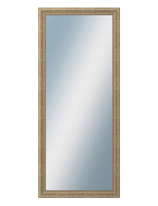DANTIK - Zarámované zrcadlo - rozměr s rámem cca 60x140 cm z lišty KŘÍDLO malé zlaté patina (2774)