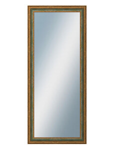 DANTIK - Zarámované zrcadlo - rozměr s rámem cca 60x140 cm z lišty HRAD zelená (3005)