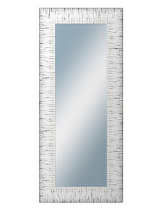 DANTIK - Zarámované zrcadlo - rozměr s rámem cca 60x140 cm z lišty SAUDEK bílá černé čáry (2512)