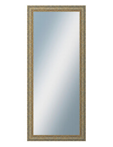 DANTIK - Zarámované zrcadlo - rozměr s rámem cca 60x140 cm z lišty ZVRATNÁ bílozlatá plast (3067)