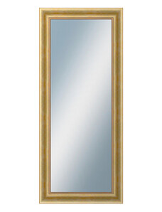 DANTIK - Zarámované zrcadlo - rozměr s rámem cca 60x140 cm z lišty KŘÍDLO velké zlaté patina (2772)