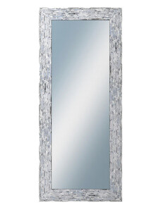 DANTIK - Zarámované zrcadlo - rozměr s rámem cca 60x140 cm z lišty Travertino stříbrné (2893)