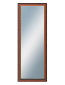 DANTIK - Zarámované zrcadlo - rozměr s rámem cca 60x160 cm z lišty ANGLIE hnědá Au linka (612)