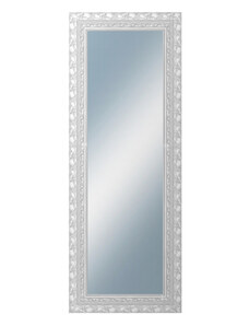 DANTIK - Zarámované zrcadlo - rozměr s rámem cca 60x160 cm z lišty ROKOKO stříbrná házená (2881)