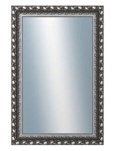 DANTIK - Zarámované zrcadlo - rozměr s rámem cca 80x120 cm z lišty ROKOKO grafitová (2884)