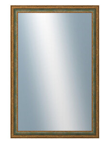 DANTIK - Zarámované zrcadlo - rozměr s rámem cca 80x120 cm z lišty HRAD zelená (3005)