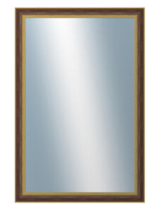 DANTIK - Zarámované zrcadlo - rozměr s rámem cca 80x120 cm z lišty ZVRATNÁ červenozlatá plast (3069)