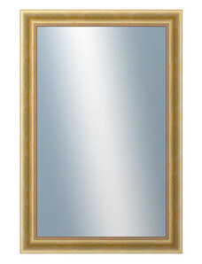 DANTIK - Zarámované zrcadlo - rozměr s rámem cca 80x120 cm z lišty KŘÍDLO velké zlaté patina (2772)