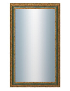 DANTIK - Zarámované zrcadlo - rozměr s rámem cca 60x100 cm z lišty HRAD zelená (3005)