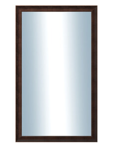 DANTIK - Zarámované zrcadlo - rozměr s rámem cca 60x100 cm z lišty KOSTELNÍ malá hnědá (3165)