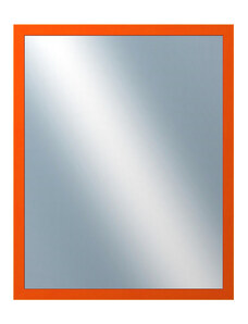 DANTIK - Zarámované zrcadlo - rozměr s rámem cca 40x50 cm z lišty PASTELKA oranžová rovná (2563)