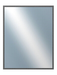 DANTIK - Zarámované zrcadlo - rozměr s rámem cca 40x50 cm z lišty Hliník grafit drás | P269-224 (7269224)