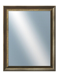 DANTIK - Zarámované zrcadlo - rozměr s rámem cca 40x50 cm z lišty Ferrosa bronzová (3143)