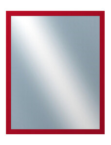 DANTIK - Zarámované zrcadlo - rozměr s rámem cca 40x50 cm z lišty PERLA červená lesklá vysoká (2878)